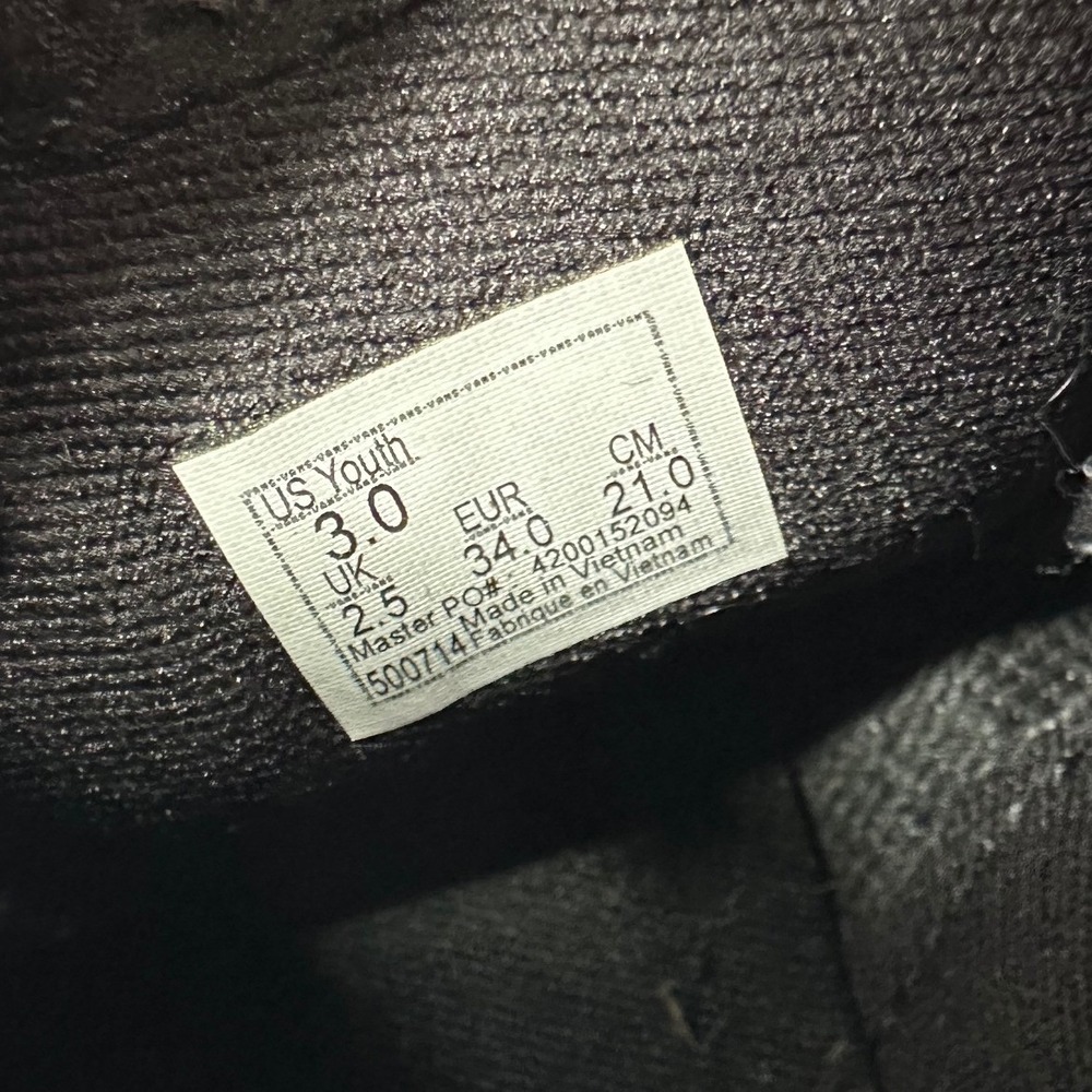 Vans Ward V Mid Black Suede Canvas Strap Skate Shoes Kids Youth Size 3 500714 - Picture 6 of 9